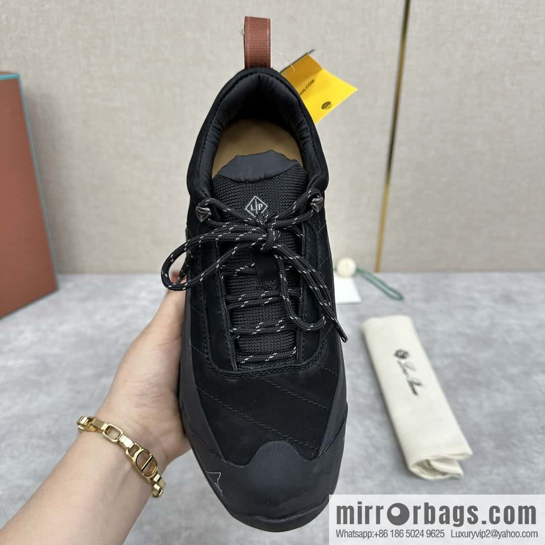 ππLP Replica Luxury Handbag New Products Loro Pian Katharina Calfskin Suede, Sneakers, Hiking Shoes