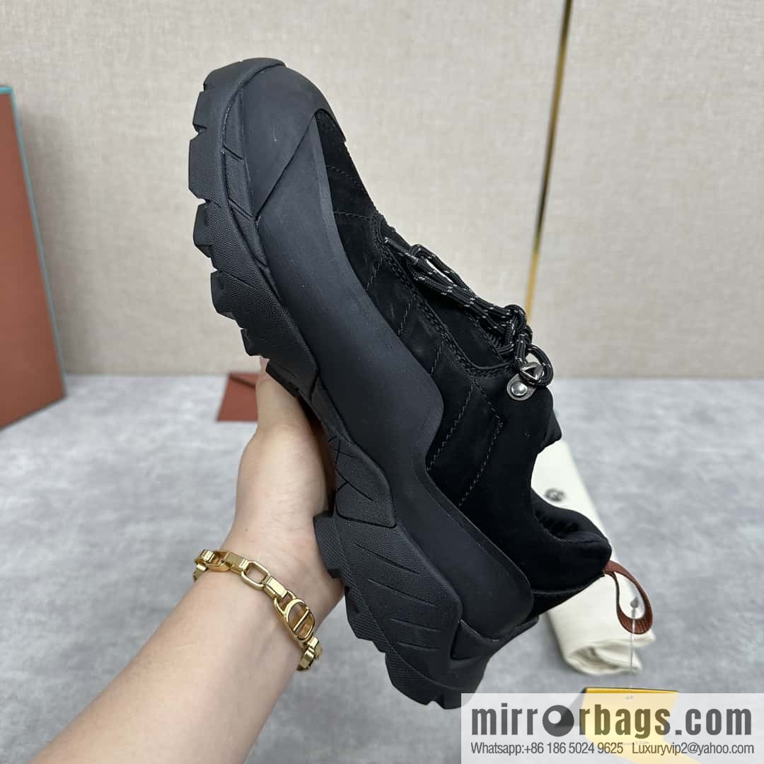ππLP Replica Luxury Handbag New Products Loro Pian Katharina Calfskin Suede, Sneakers, Hiking Shoes