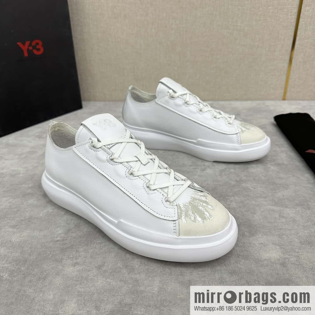 ππY-3 new products, casual shoes board shoes, old man Yamamoto-Yoji graffiti toe lace-up versatile style platform men's board shoes