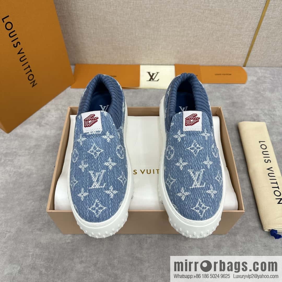 ππ L Replica Luxury Handbag New Louis Vuitto * L * V SPACE LANDER Loafers