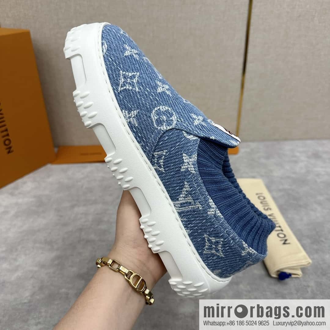 ππ L Replica Luxury Handbag New Louis Vuitto * L * V SPACE LANDER Loafers