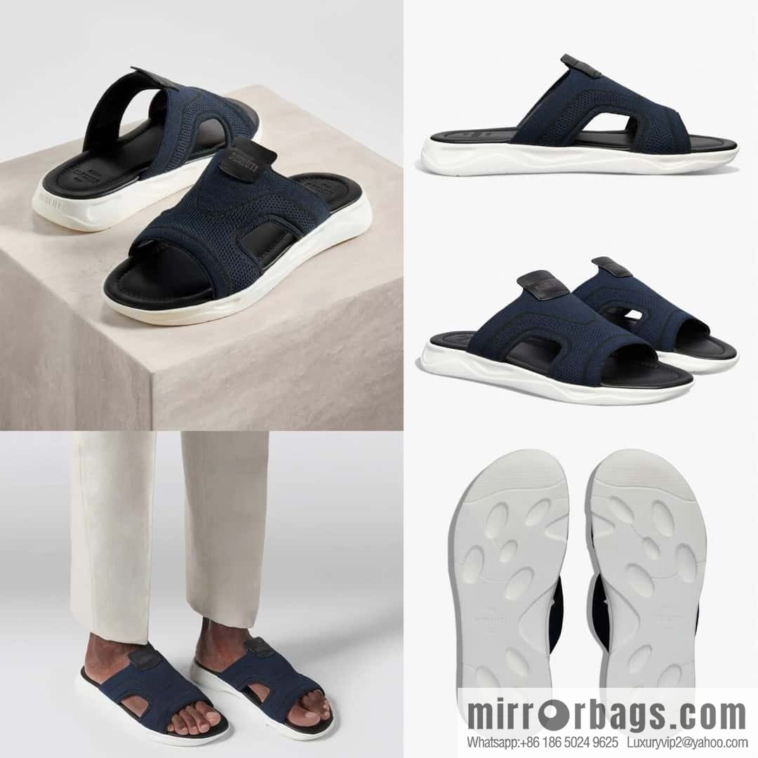 ๐๐Berlut Bruti's new summer 2024 collection, the new Shadow knitted and leather slippers