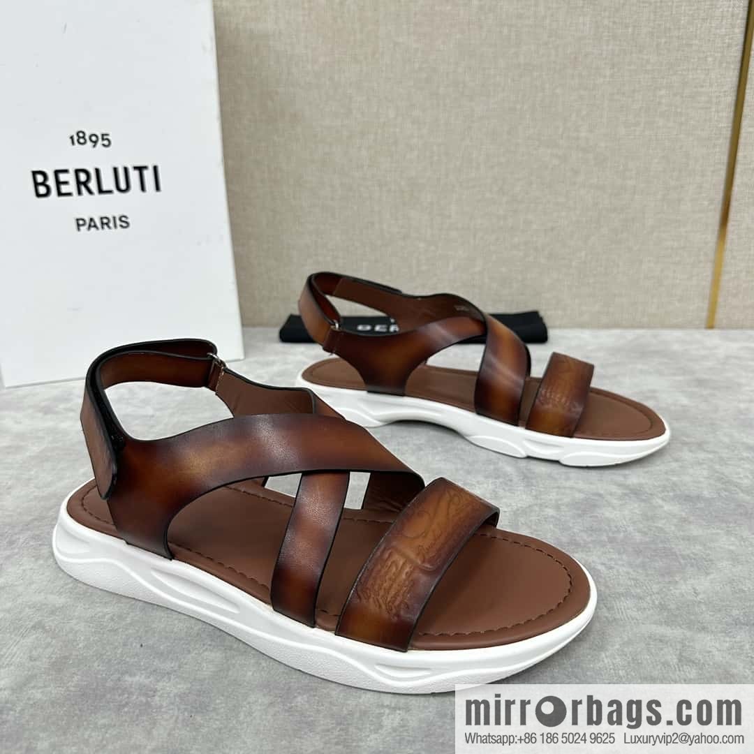 Berlut Bruti 2024 summer sandals new collection, inspiration new season, new Shadow leather sandals