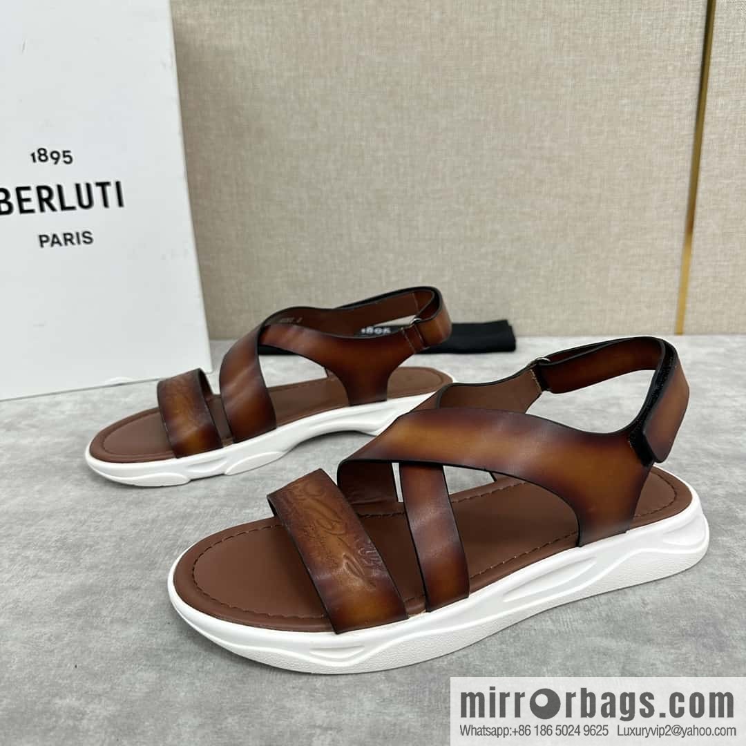 Berlut Bruti 2024 summer sandals new collection, inspiration new season, new Shadow leather sandals