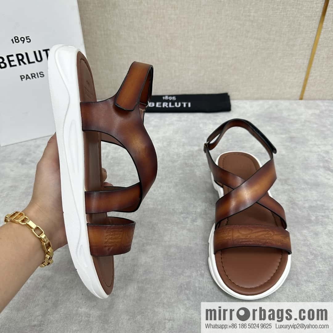 Berlut Bruti 2024 summer sandals new collection, inspiration new season, new Shadow leather sandals