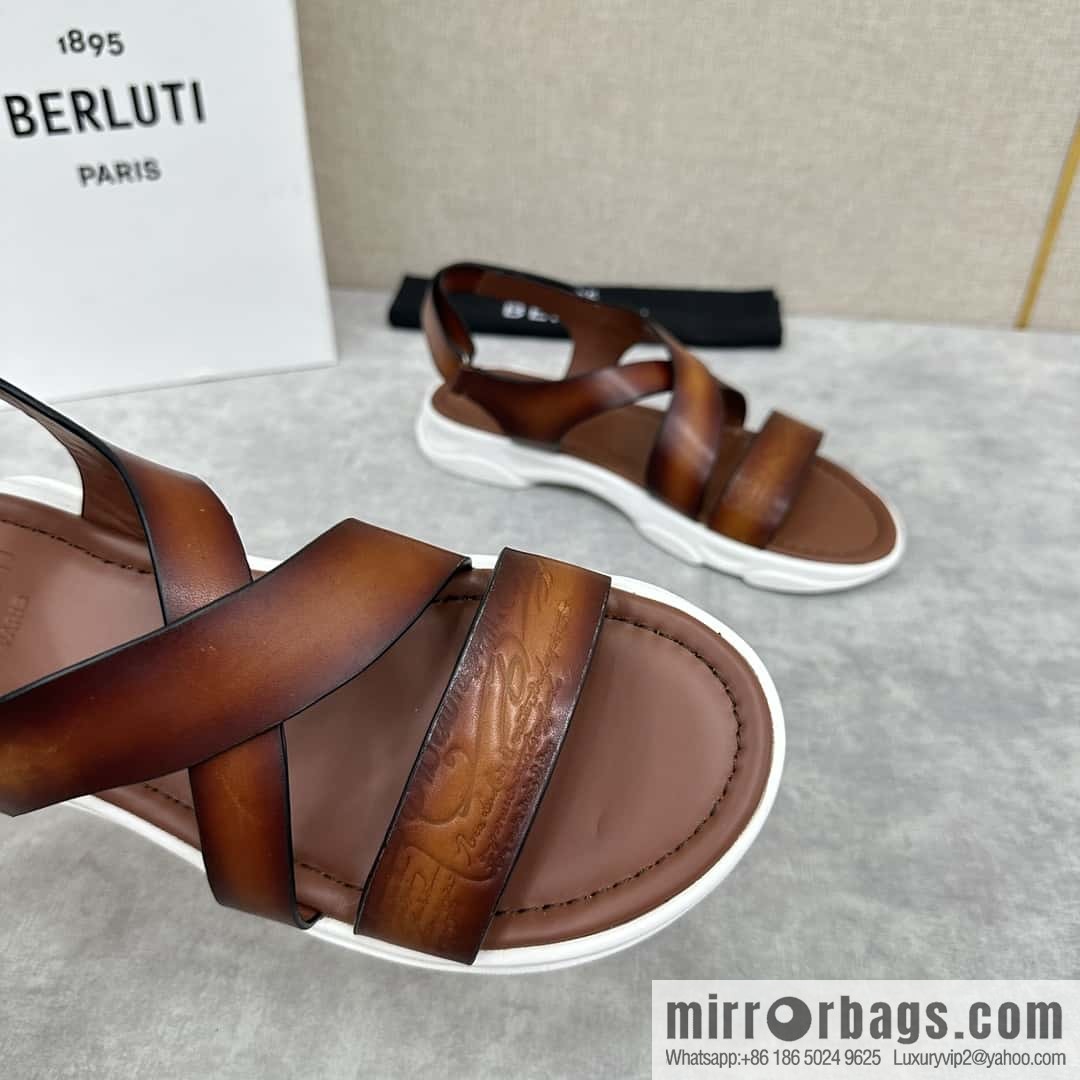 Berlut Bruti 2024 summer sandals new collection, inspiration new season, new Shadow leather sandals