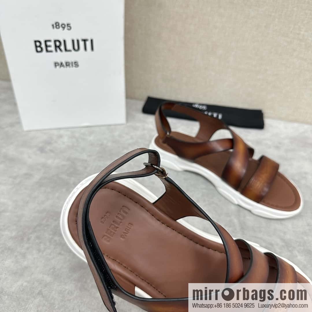 Berlut Bruti 2024 summer sandals new collection, inspiration new season, new Shadow leather sandals