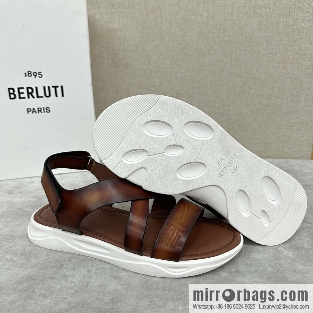 Berlut Bruti 2024 summer sandals new collection, inspiration new season, new Shadow leather sandals