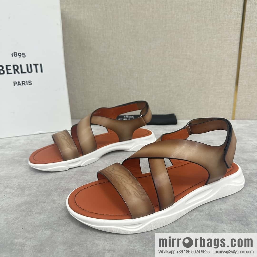 Berlut Bruti 2024 summer sandals new collection, inspiration new season, new Shadow leather sandals