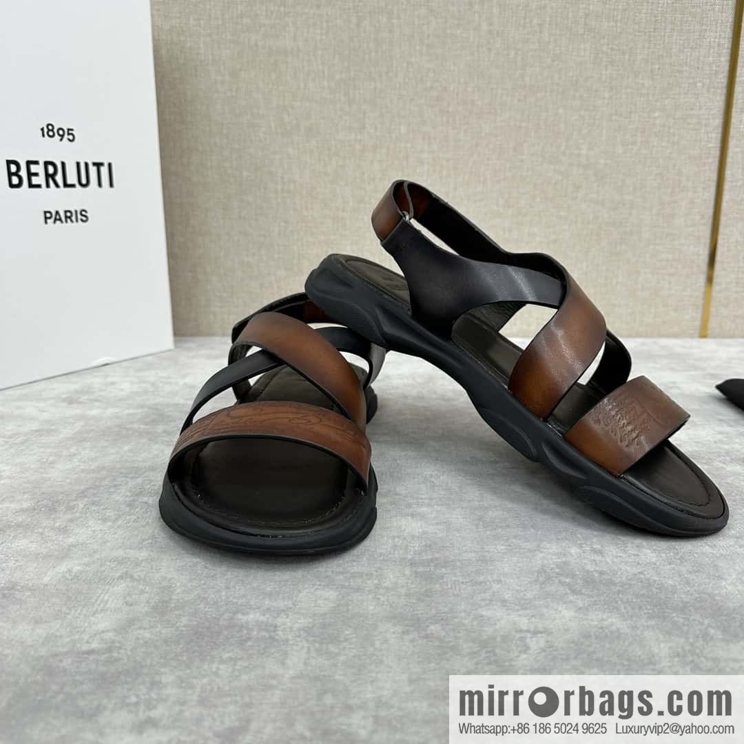 Berlut Bruti 2024 summer sandals new collection, inspiration new season, new Shadow leather sandals