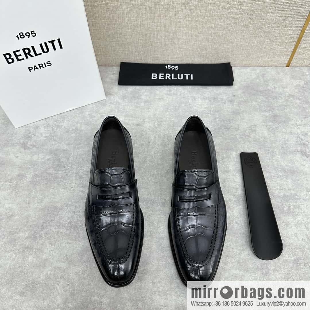 ๐๐Berlut Bruti, new men's hand-polished loafers