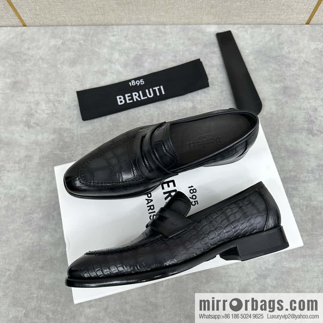 ๐๐Berlut Bruti, new men's hand-polished loafers