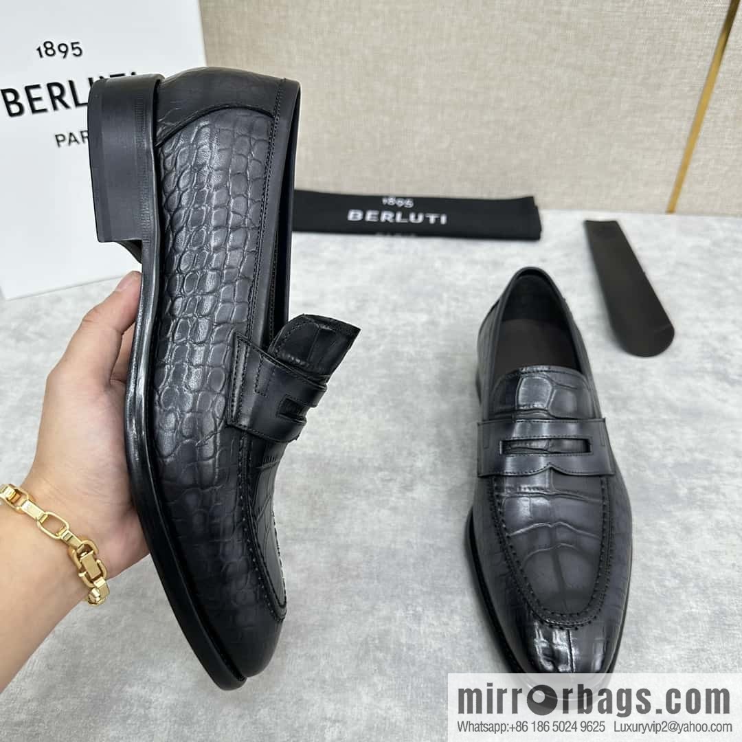 ๐๐Berlut Bruti, new men's hand-polished loafers