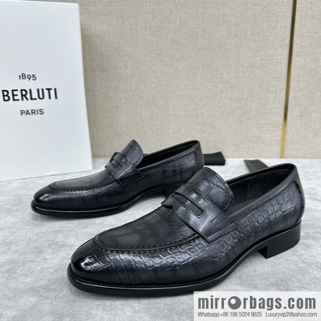 ๐๐Berlut Bruti, new men's hand-polished loafers