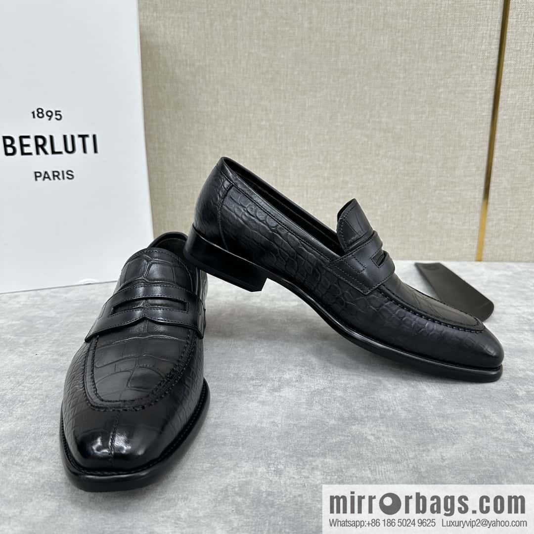 ๐๐Berlut Bruti, new men's hand-polished loafers