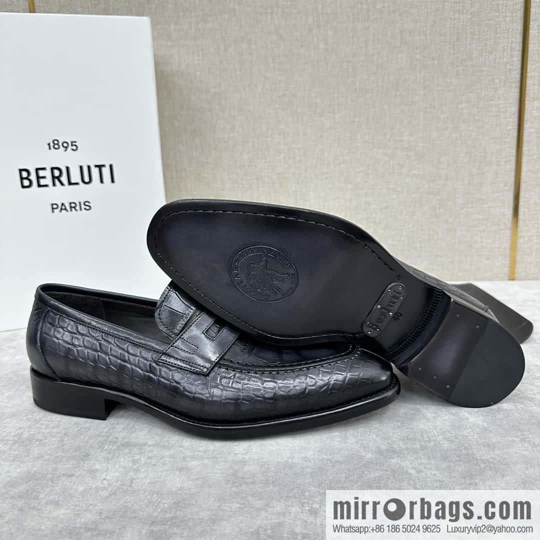 ๐๐Berlut Bruti, new men's hand-polished loafers