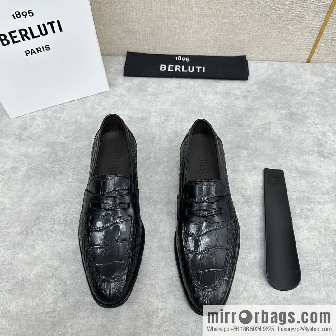 ๐๐Berlut Bruti, new men's hand-polished loafers