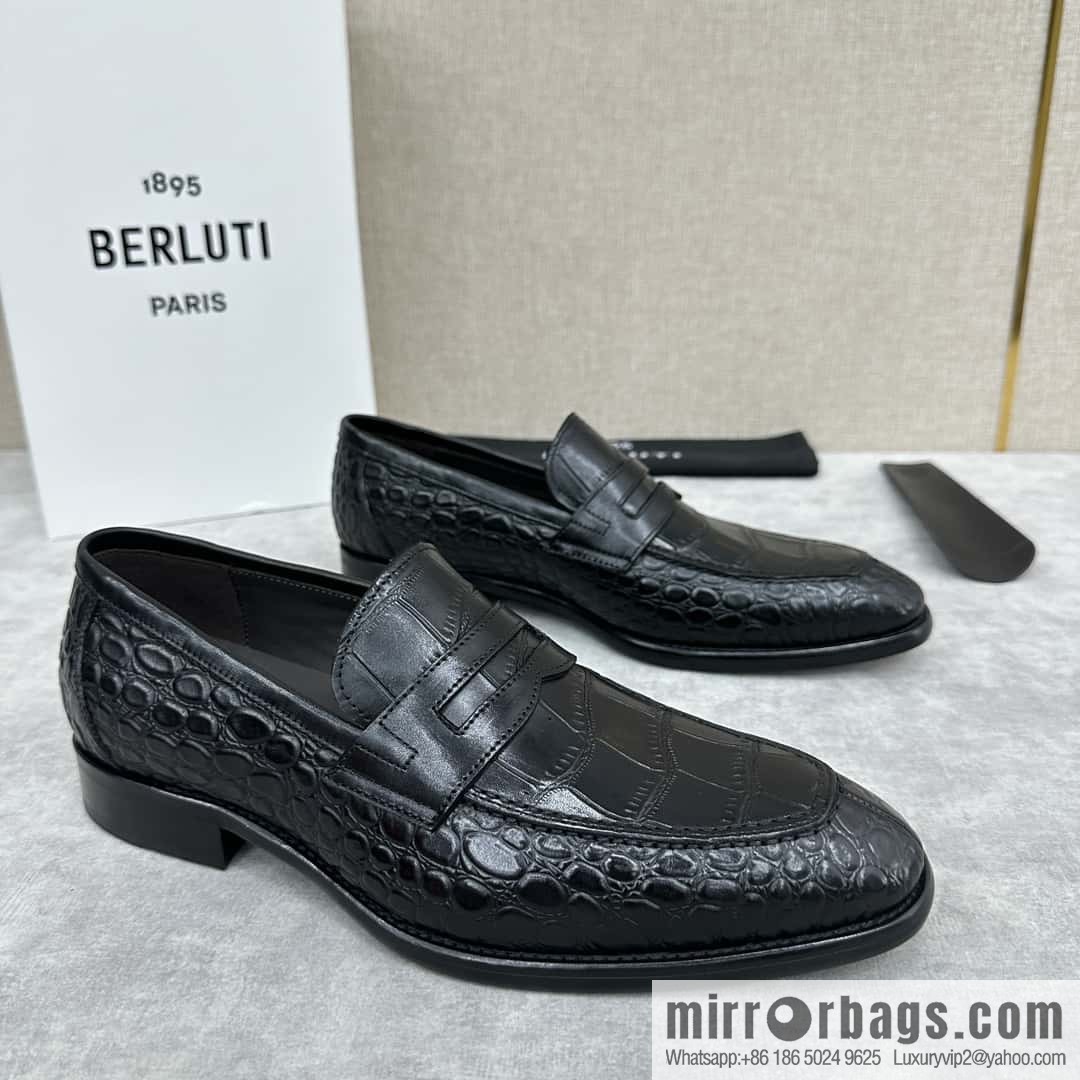 ๐๐Berlut Bruti, new men's hand-polished loafers