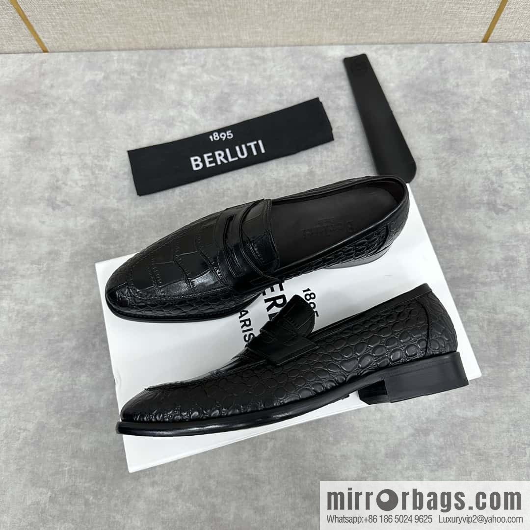 ๐๐Berlut Bruti, new men's hand-polished loafers