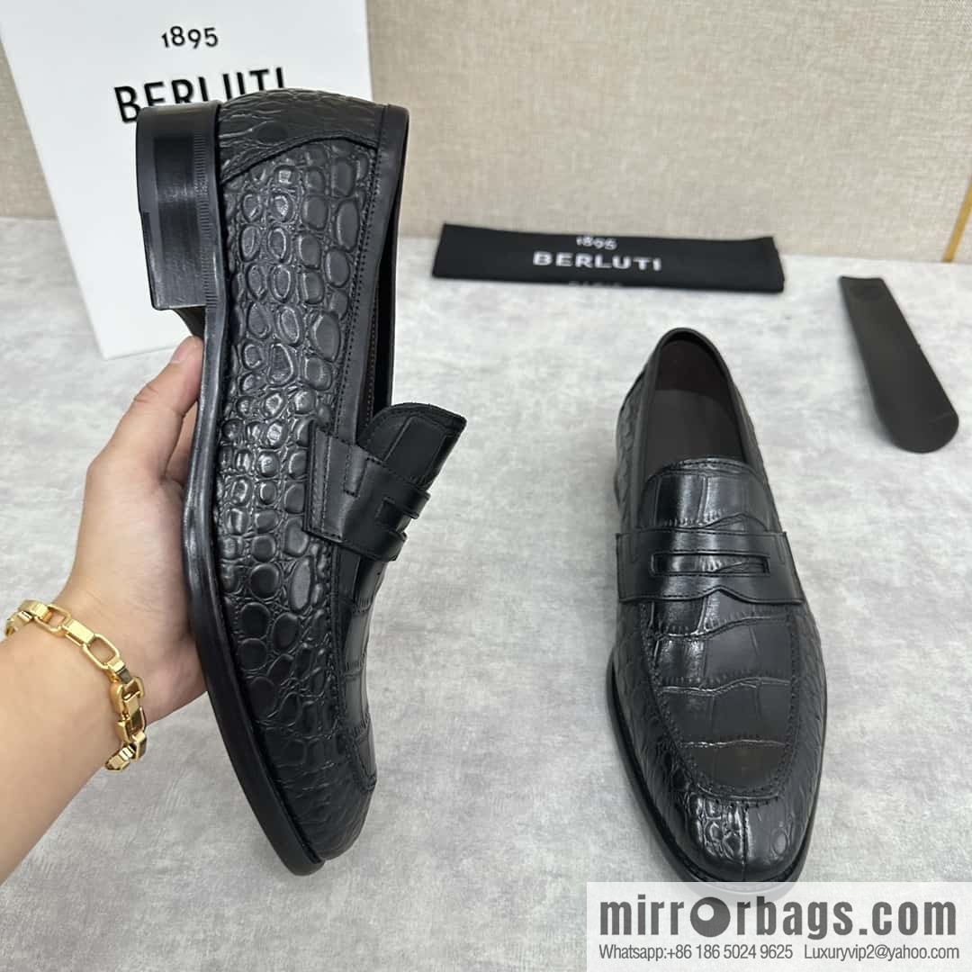 ๐๐Berlut Bruti, new men's hand-polished loafers
