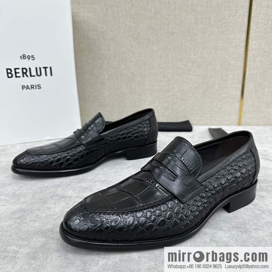 ๐๐Berlut Bruti, new men's hand-polished loafers