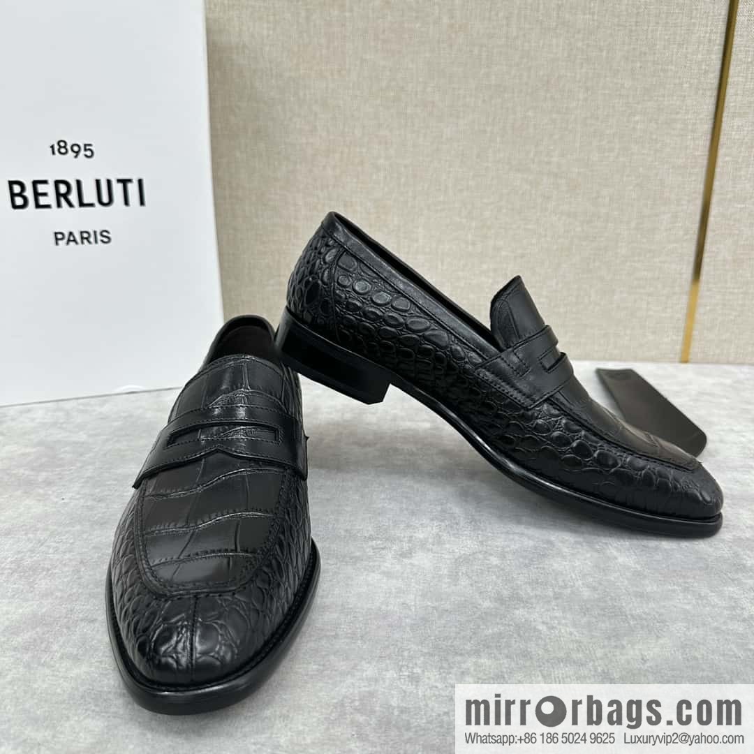 ๐๐Berlut Bruti, new men's hand-polished loafers