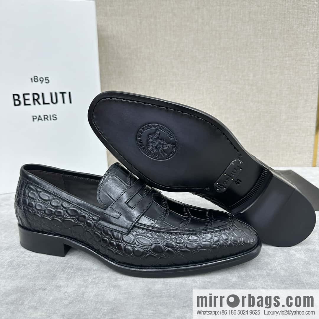 ๐๐Berlut Bruti, new men's hand-polished loafers