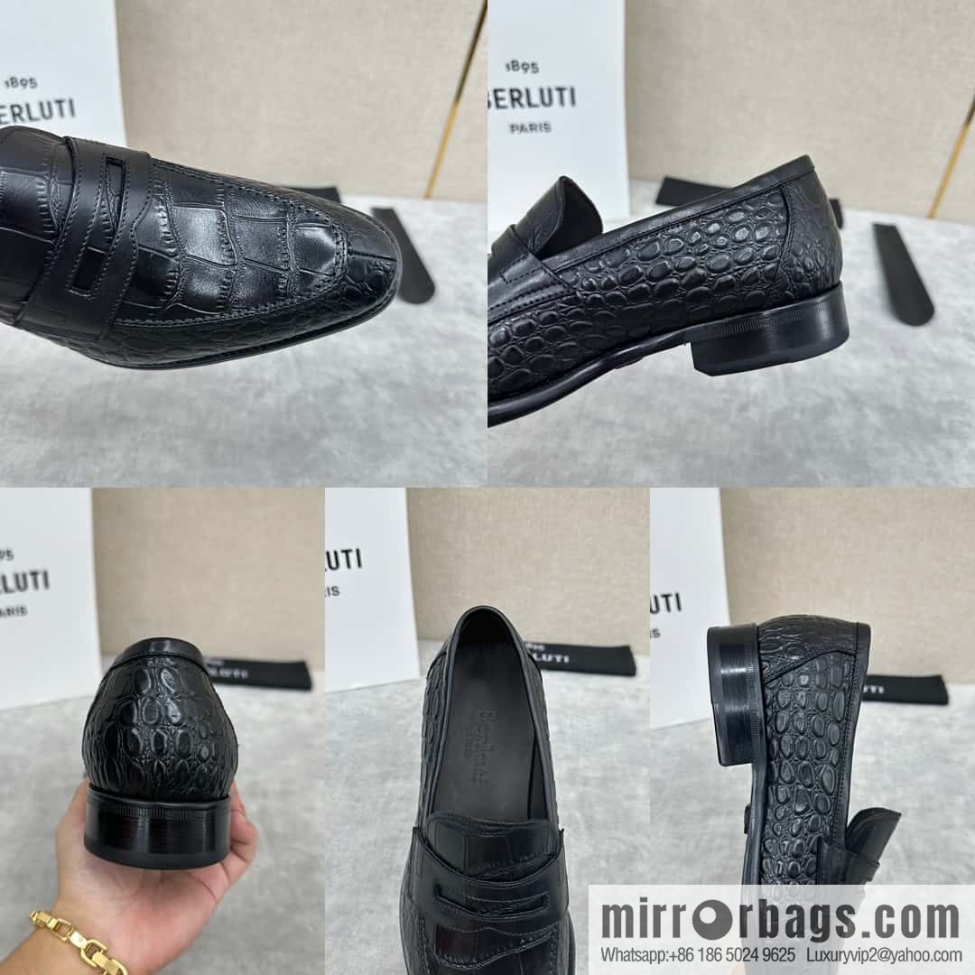 ๐๐Berlut Bruti, new men's hand-polished loafers