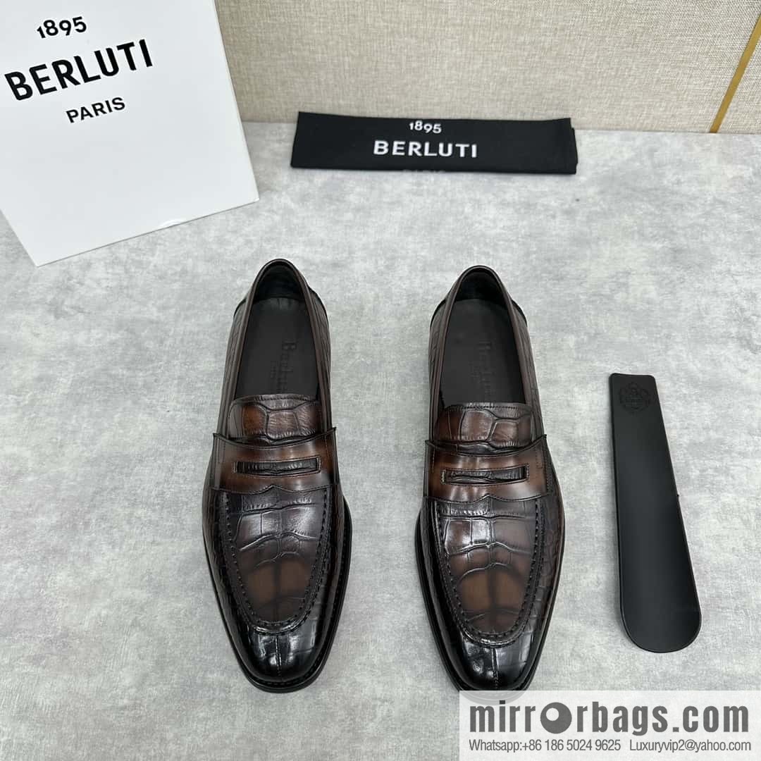 ๐๐Berlut Bruti, new men's hand-polished loafers