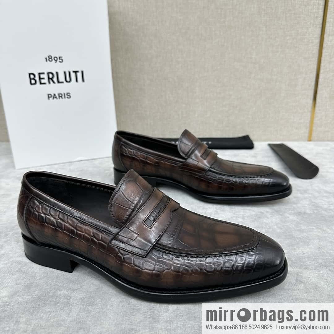 ๐๐Berlut Bruti, new men's hand-polished loafers