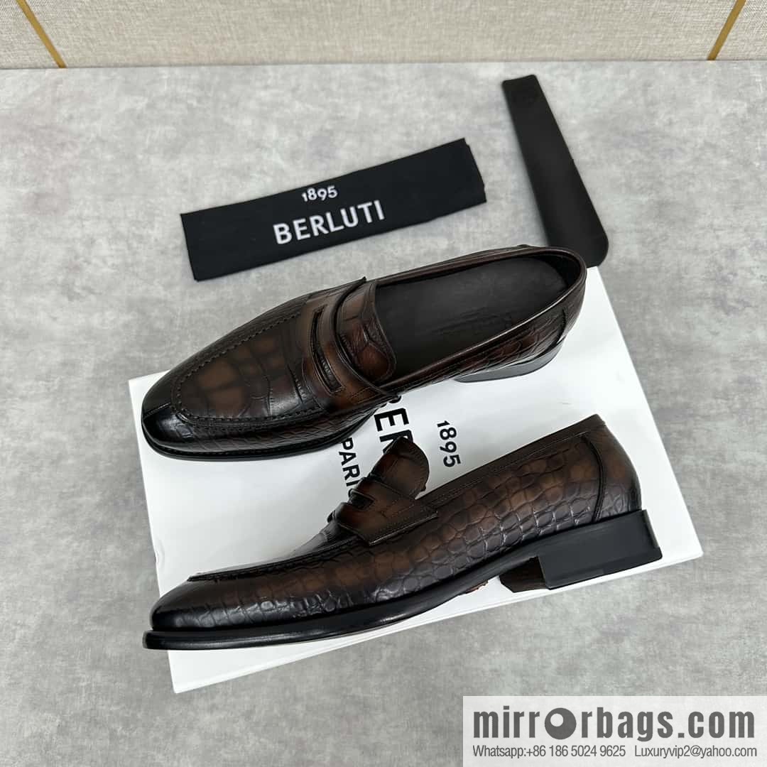 ๐๐Berlut Bruti, new men's hand-polished loafers