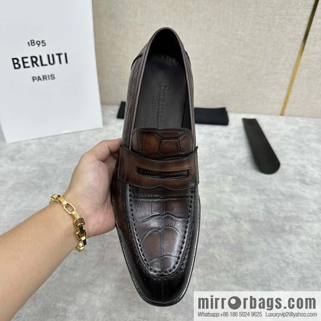 ๐๐Berlut Bruti, new men's hand-polished loafers