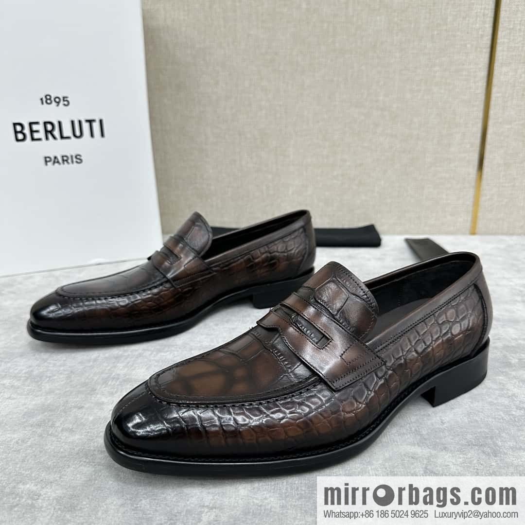 ๐๐Berlut Bruti, new men's hand-polished loafers