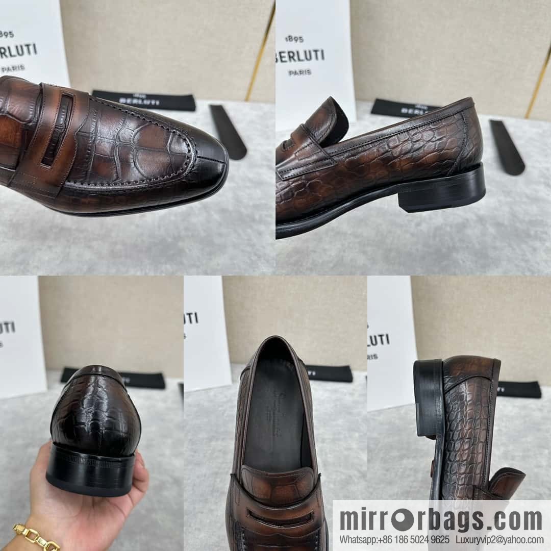 ๐๐Berlut Bruti, new men's hand-polished loafers