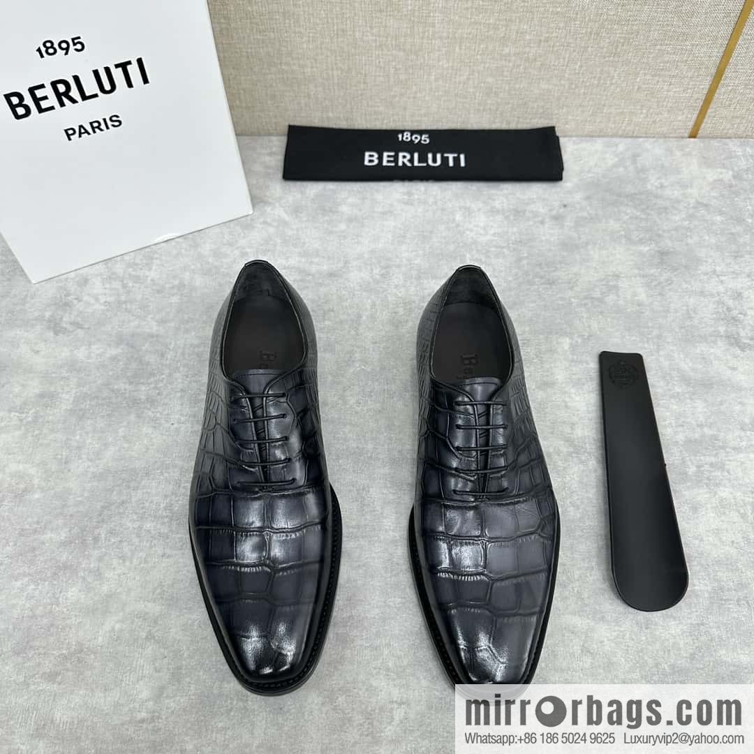 ๐๐Berlut Bruti, new men's hand-polished formal leather shoes