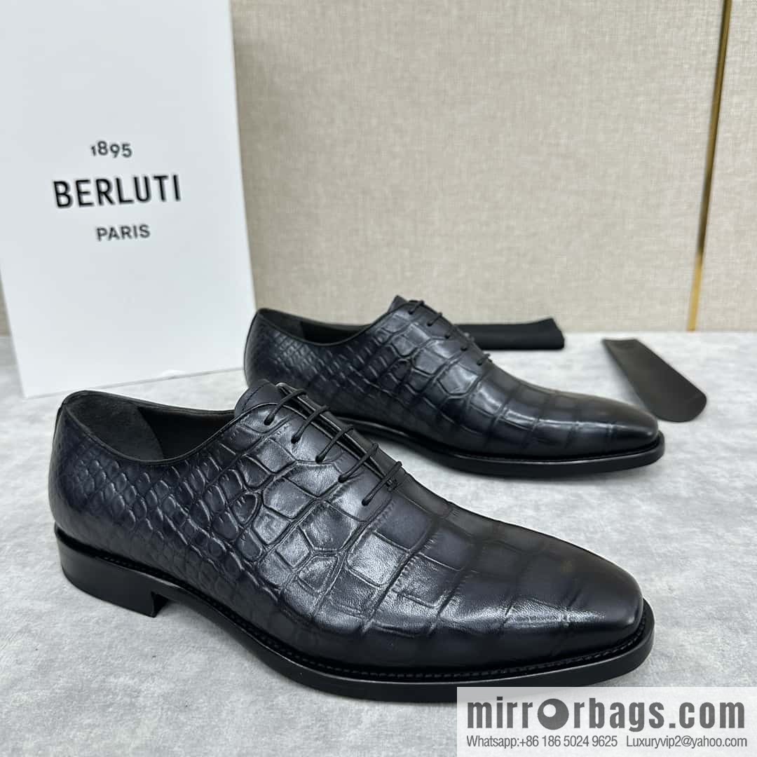๐๐Berlut Bruti, new men's hand-polished formal leather shoes