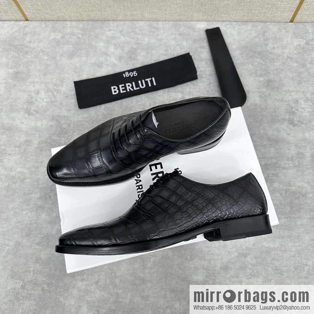 ๐๐Berlut Bruti, new men's hand-polished formal leather shoes