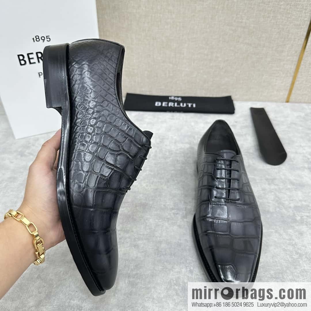 ๐๐Berlut Bruti, new men's hand-polished formal leather shoes