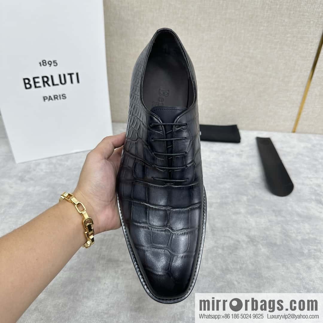 ๐๐Berlut Bruti, new men's hand-polished formal leather shoes