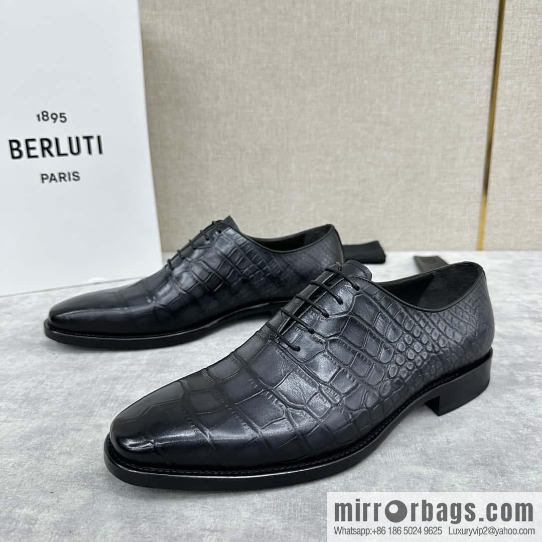 ๐๐Berlut Bruti, new men's hand-polished formal leather shoes