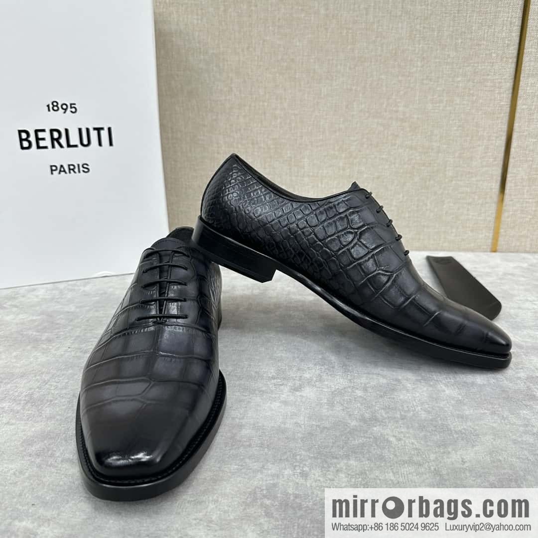๐๐Berlut Bruti, new men's hand-polished formal leather shoes
