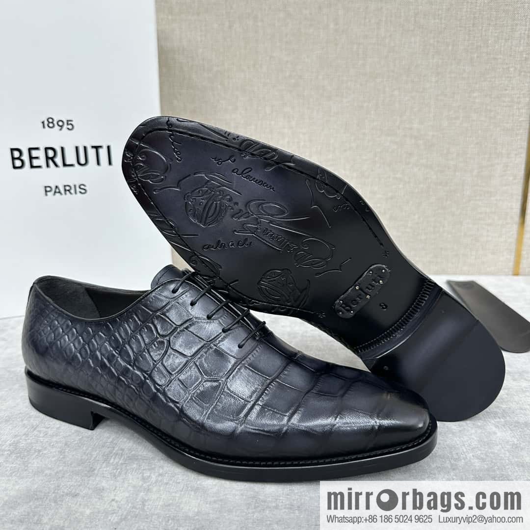๐๐Berlut Bruti, new men's hand-polished formal leather shoes