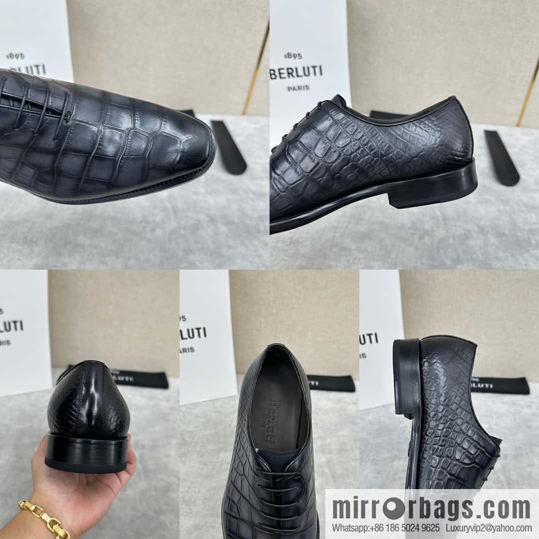 ๐๐Berlut Bruti, new men's hand-polished formal leather shoes
