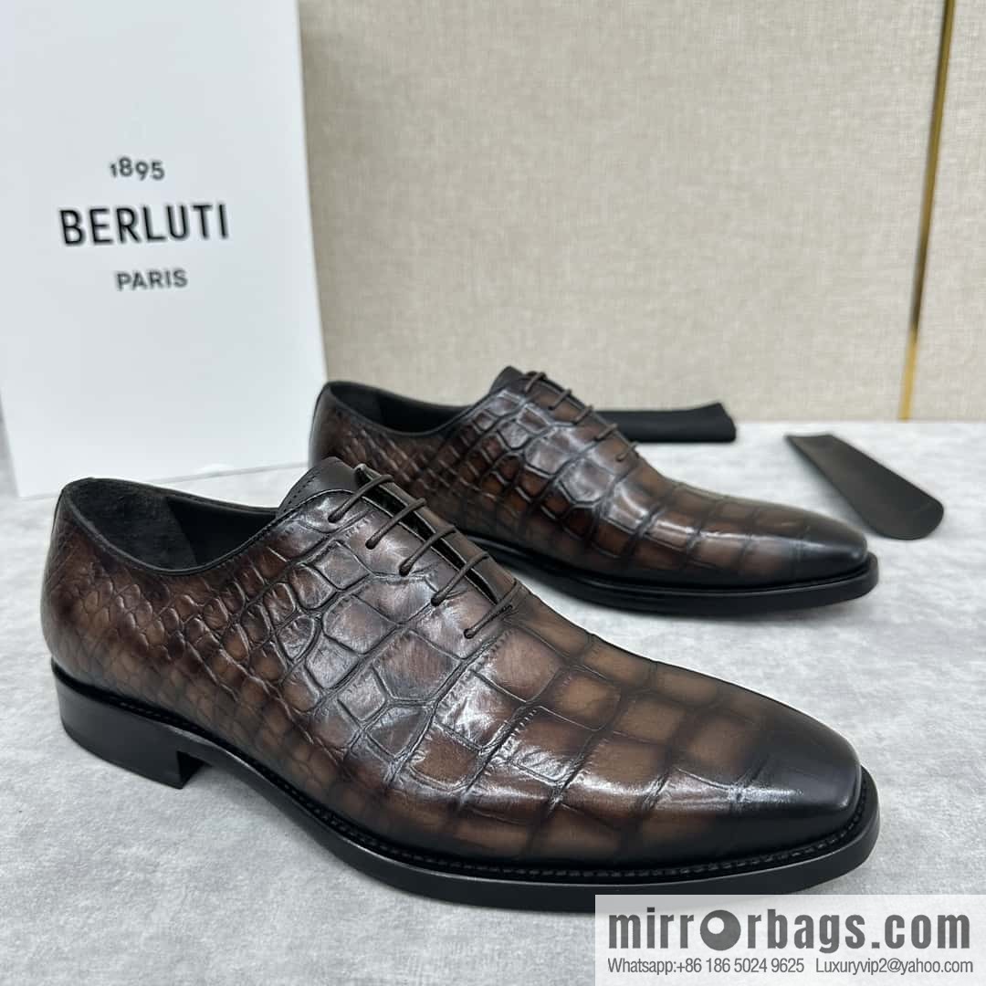 ๐๐Berlut Bruti, new men's hand-polished formal leather shoes