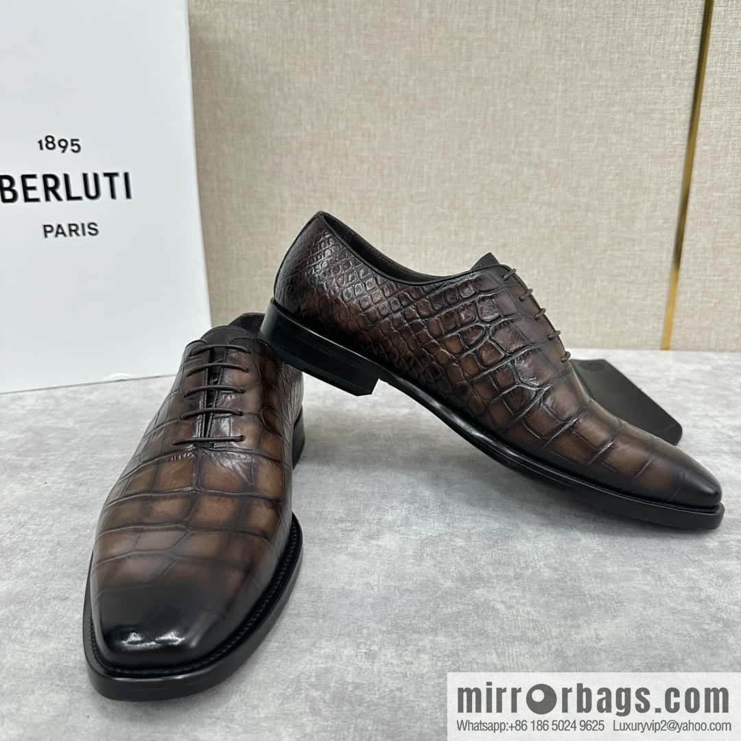 ๐๐Berlut Bruti, new men's hand-polished formal leather shoes