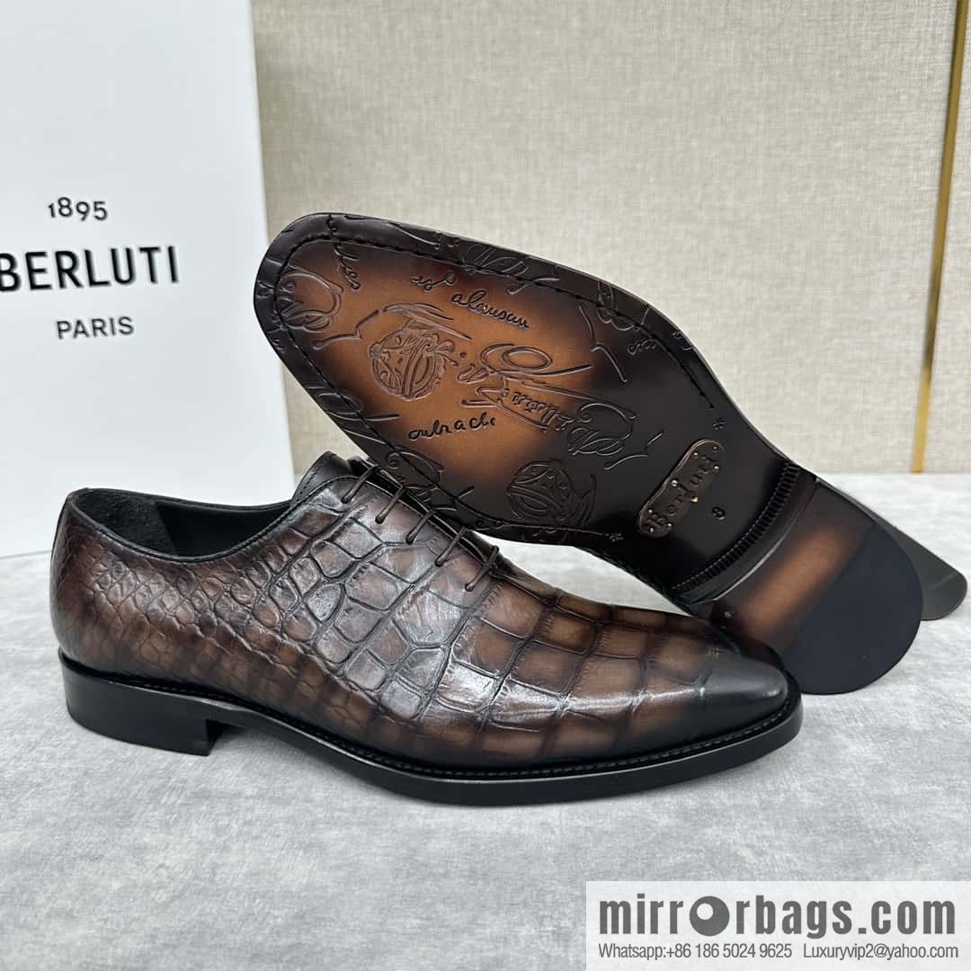 ๐๐Berlut Bruti, new men's hand-polished formal leather shoes