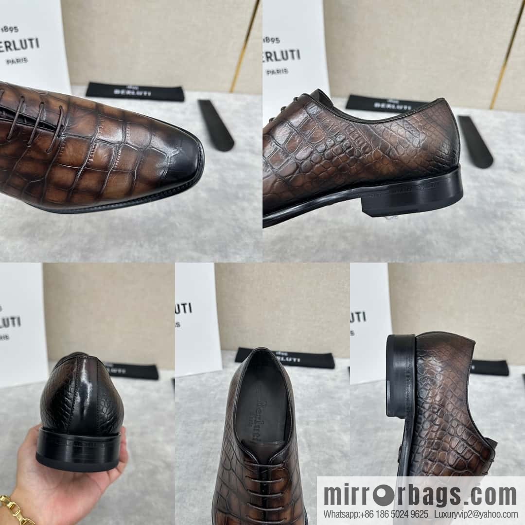 ๐๐Berlut Bruti, new men's hand-polished formal leather shoes