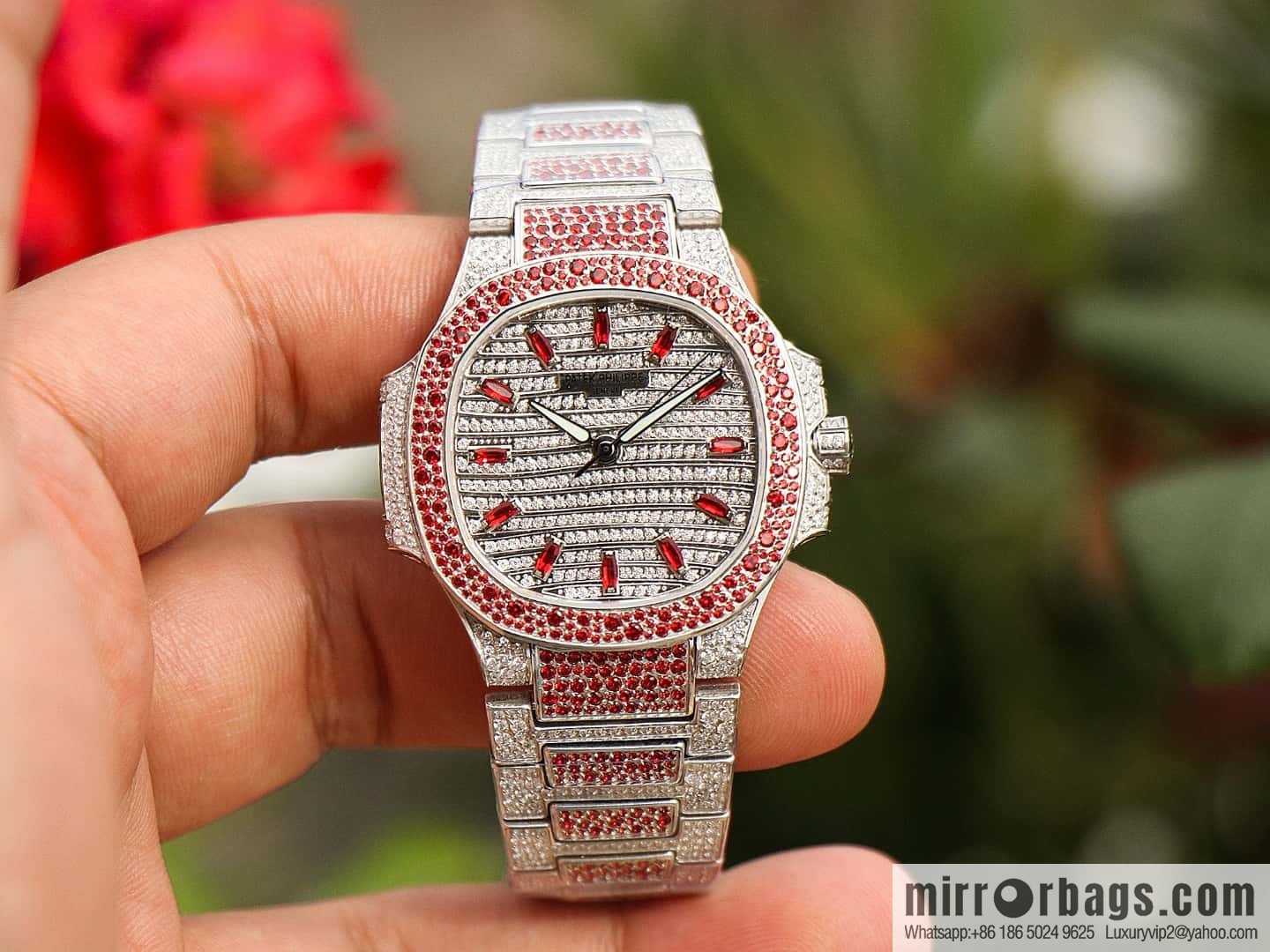 [GR Factory2024 Wall Crack Classic Timepiece Patek. Philippe 7118 Ladies Nautilus, Full Diamond Limited Edition