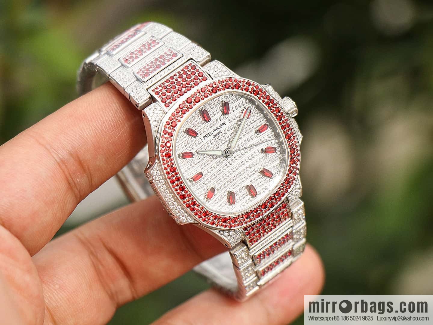 [GR Factory2024 Wall Crack Classic Timepiece Patek. Philippe 7118 Ladies Nautilus, Full Diamond Limited Edition