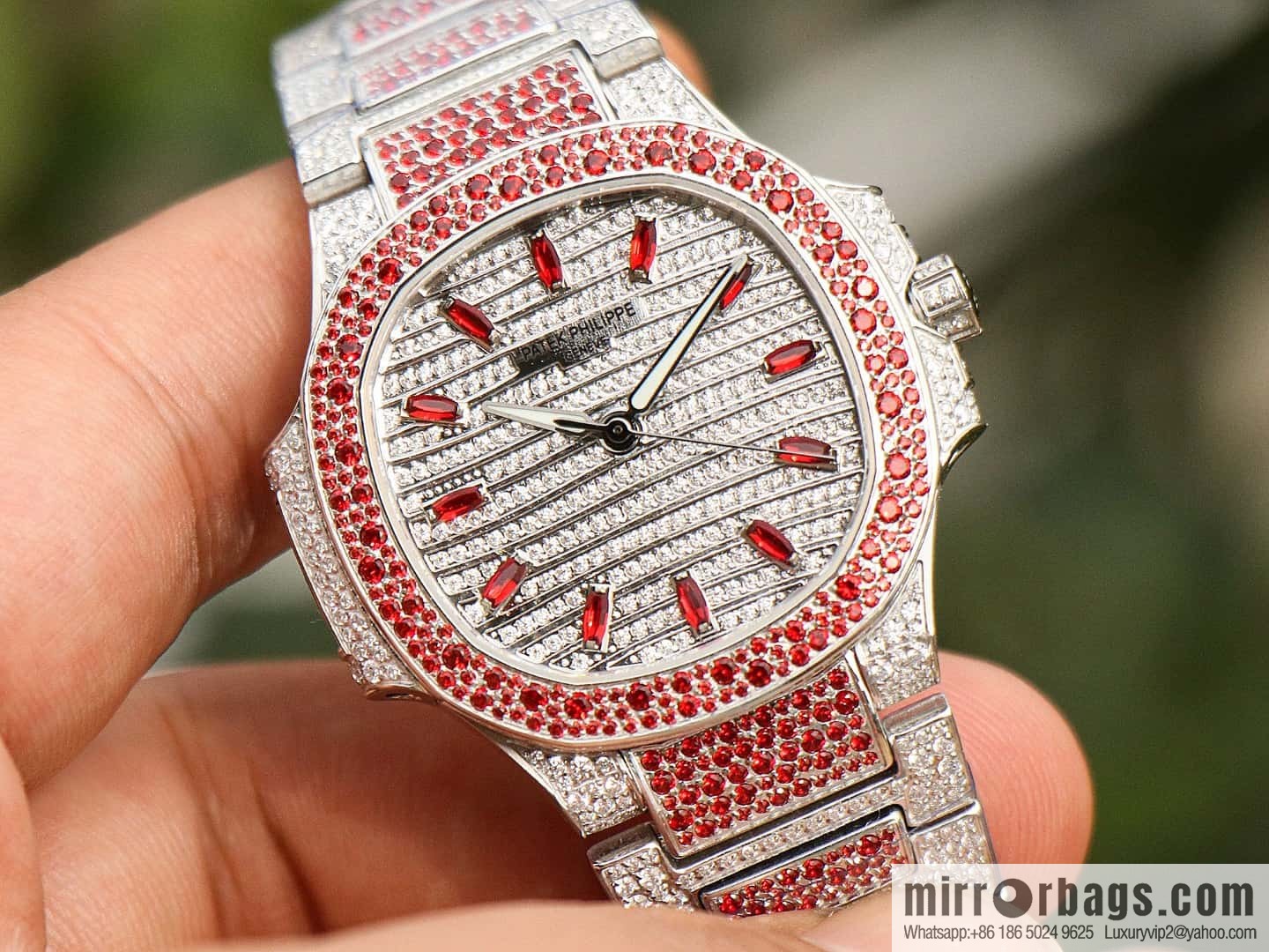 [GR Factory2024 Wall Crack Classic Timepiece Patek. Philippe 7118 Ladies Nautilus, Full Diamond Limited Edition